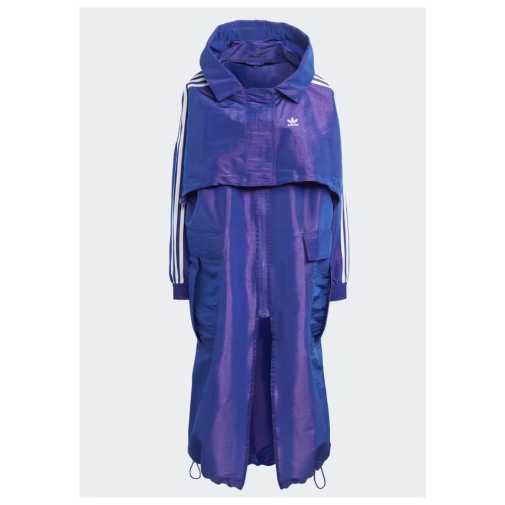 NWT Adidas Parka Trench Coat Windbreaker Jacket
